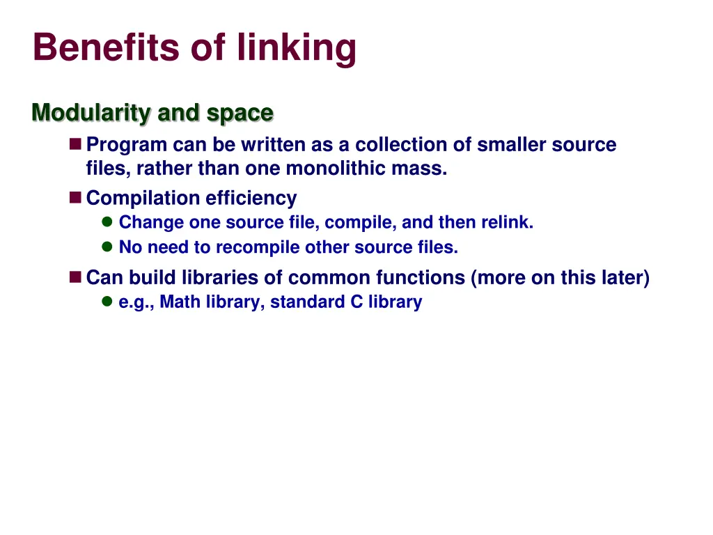 benefits of linking