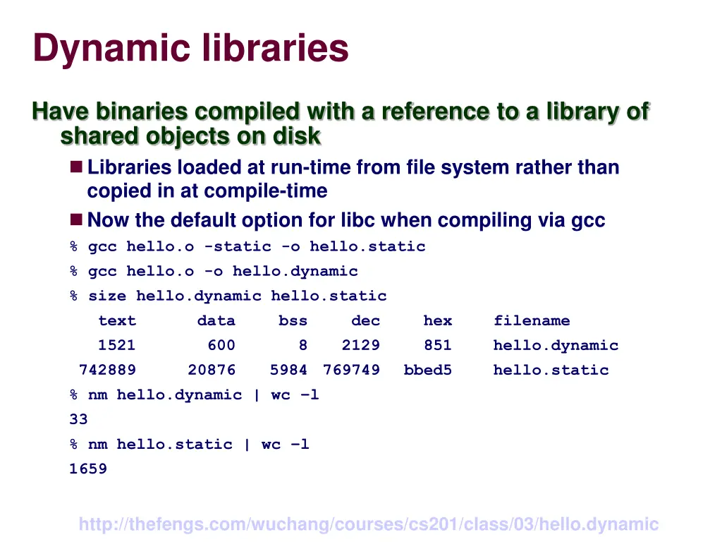 dynamic libraries 1