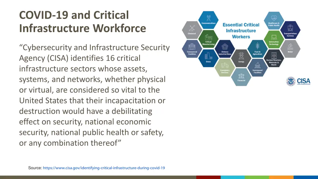 covid 19 and critical infrastructure workforce