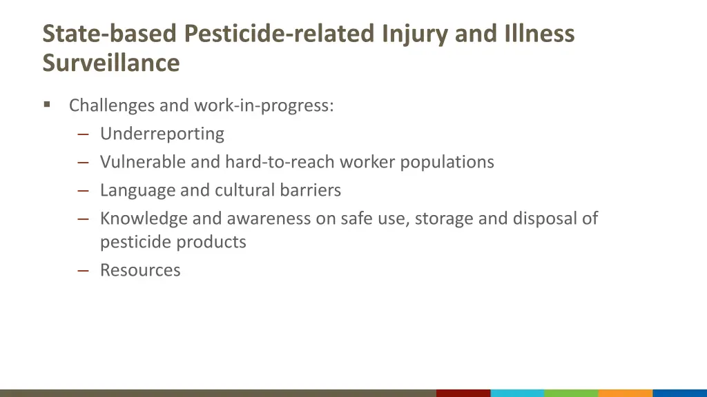 state based pesticide related injury and illness 1