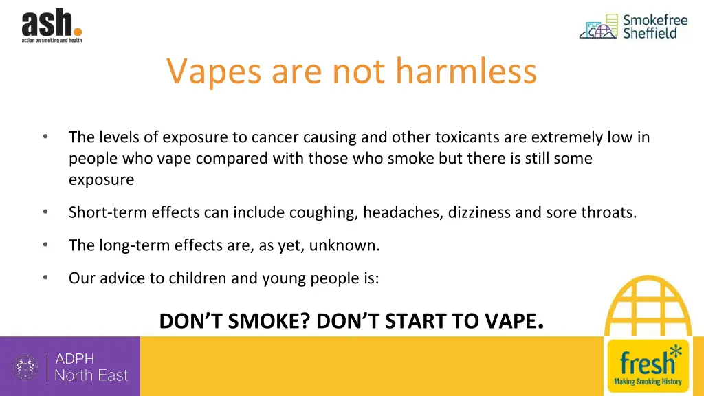 vapes are not harmless