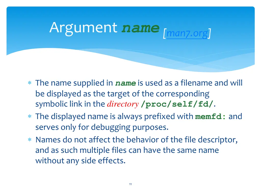 argument name man7 org