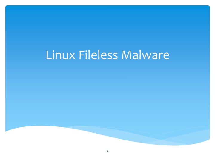 linux fileless malware