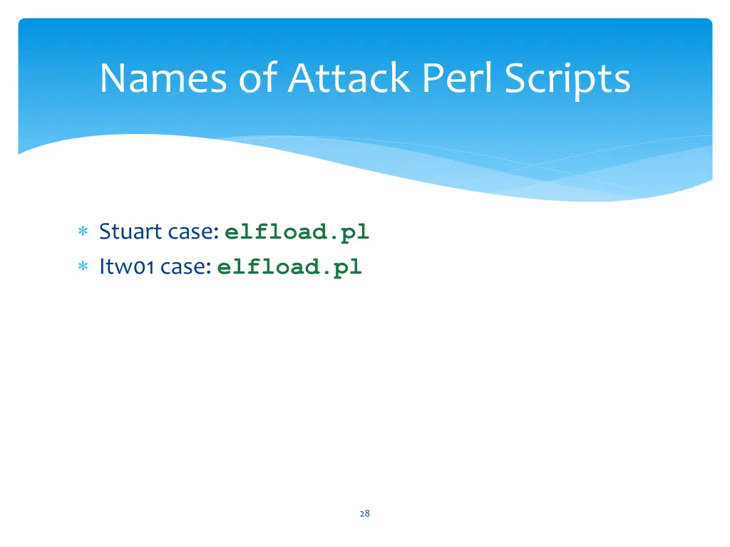 names of attack perl scripts