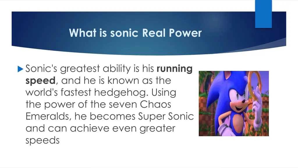 what is sonic real power