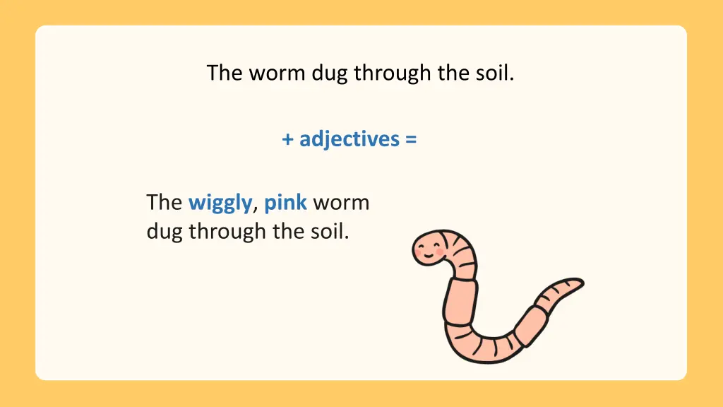 the worm dug through the soil