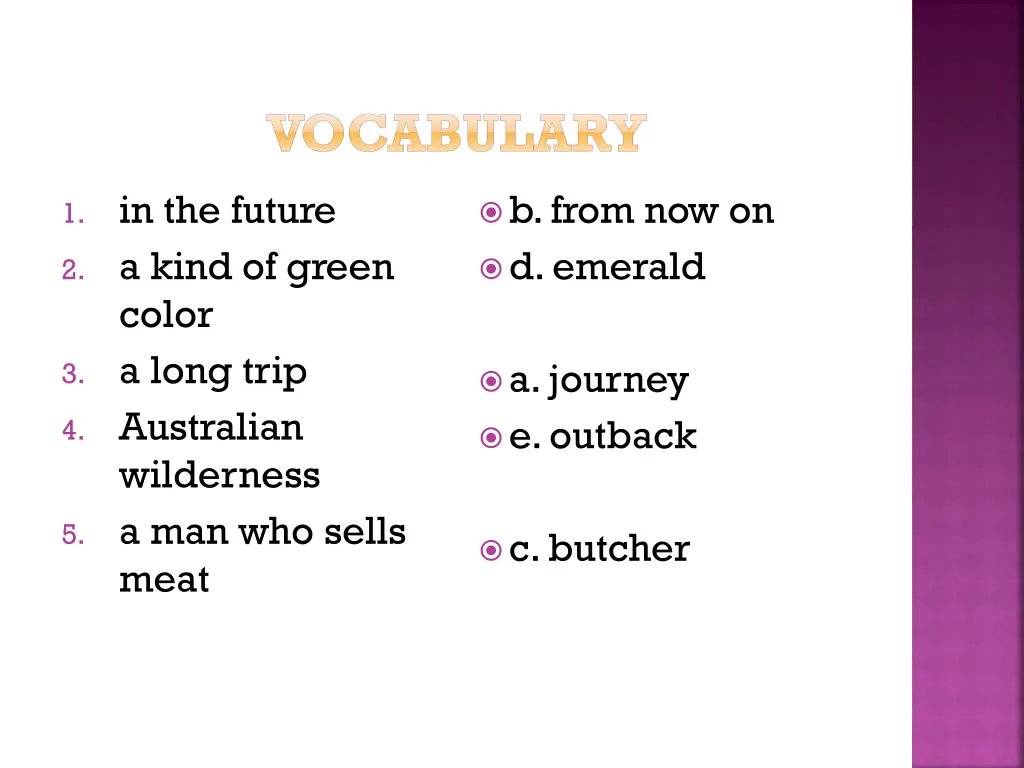 vocabulary 1