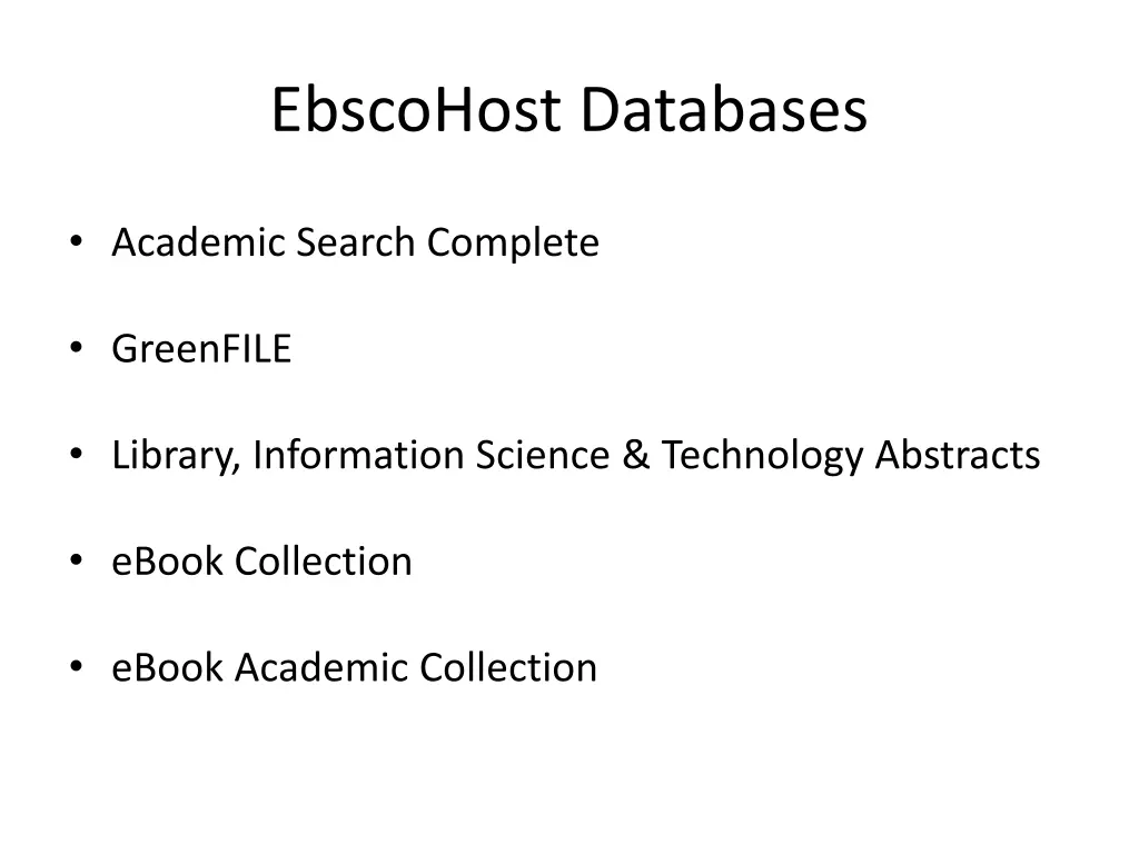 ebscohost databases