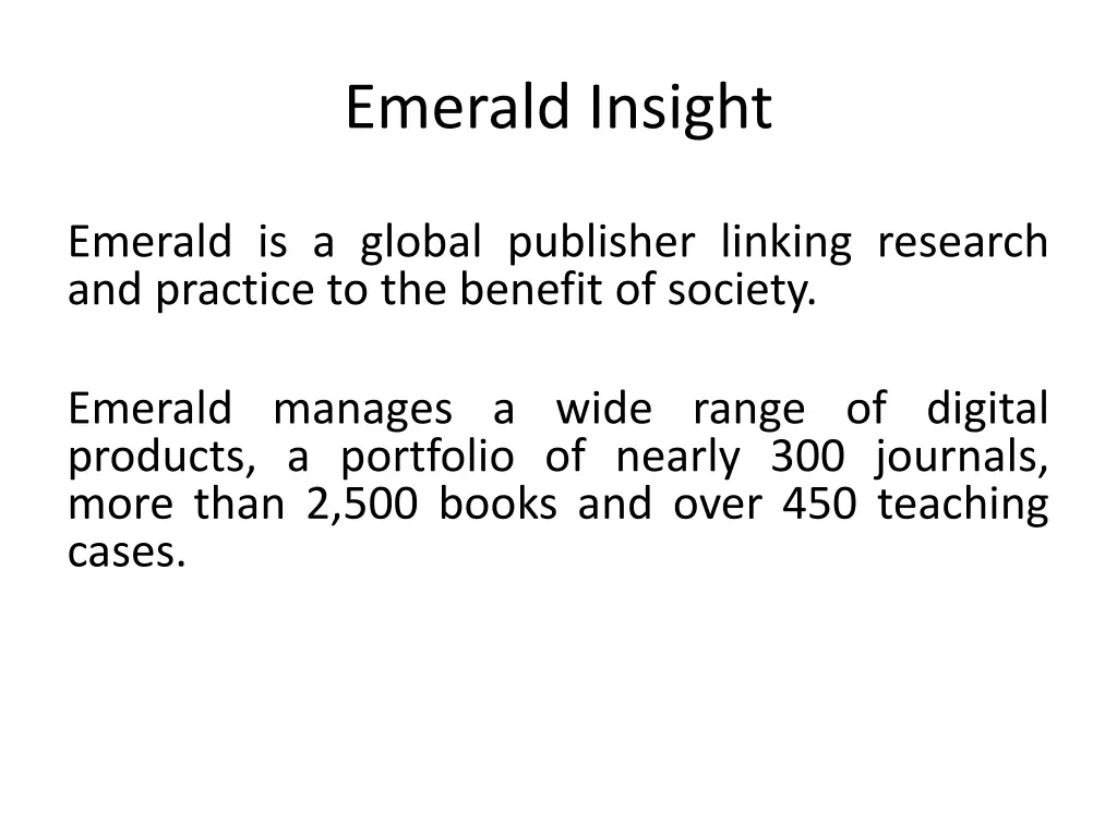 emerald insight