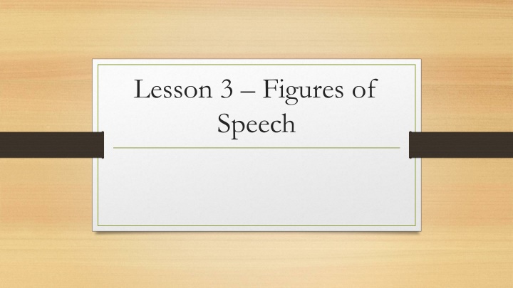 lesson 3 figures of speech