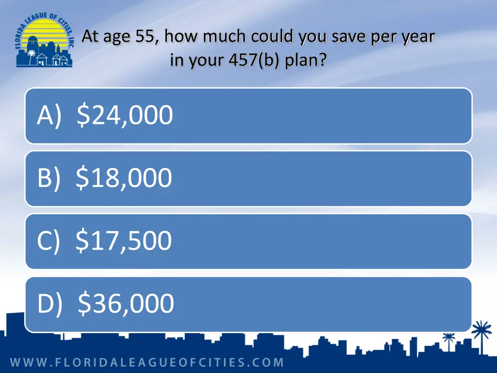 at age 55 how much could you save per year