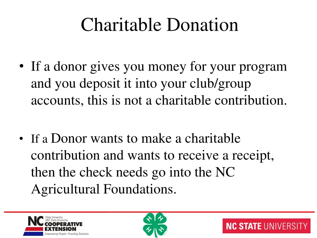 charitable donation