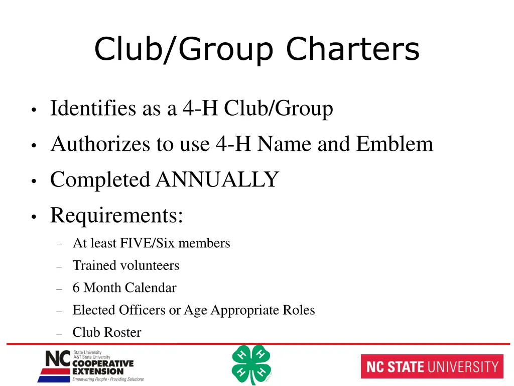 club group charters