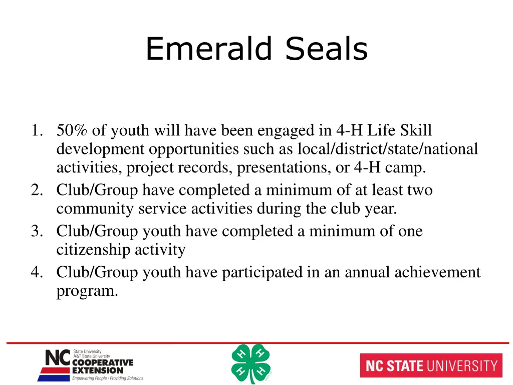 emerald seals 1