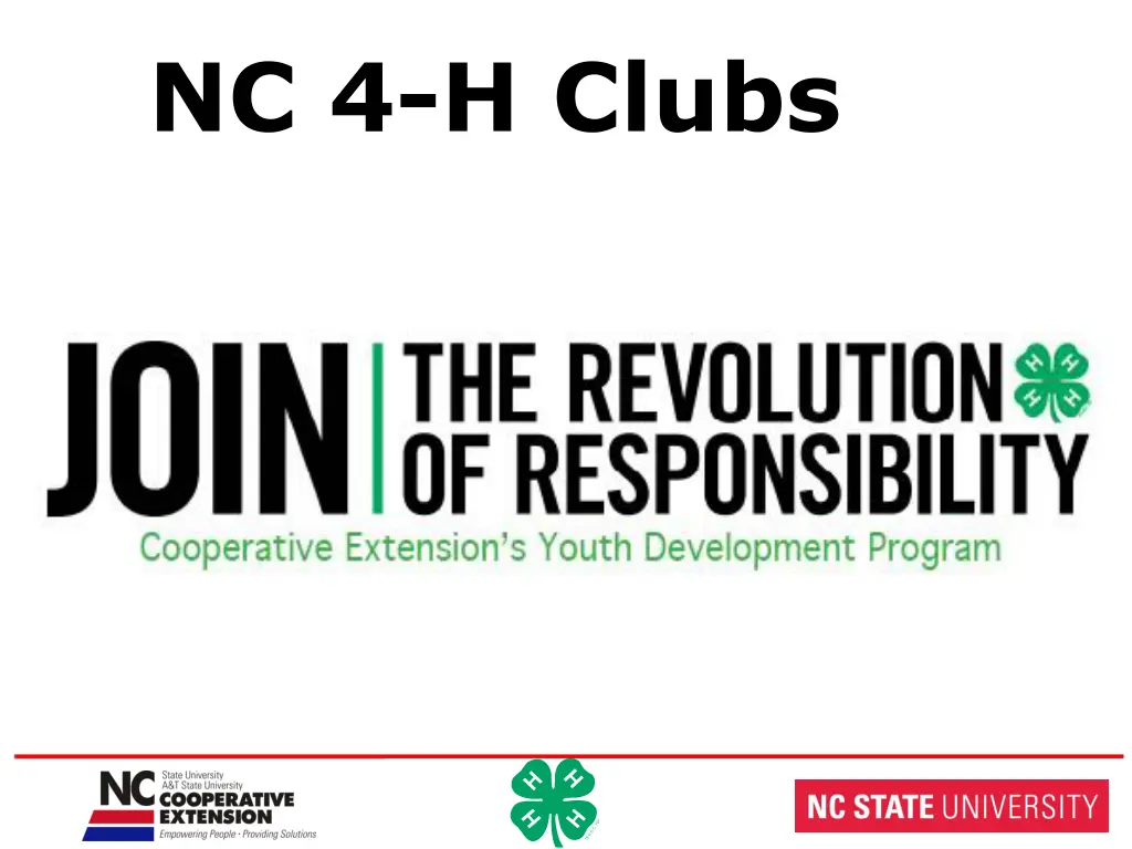 nc 4 h clubs