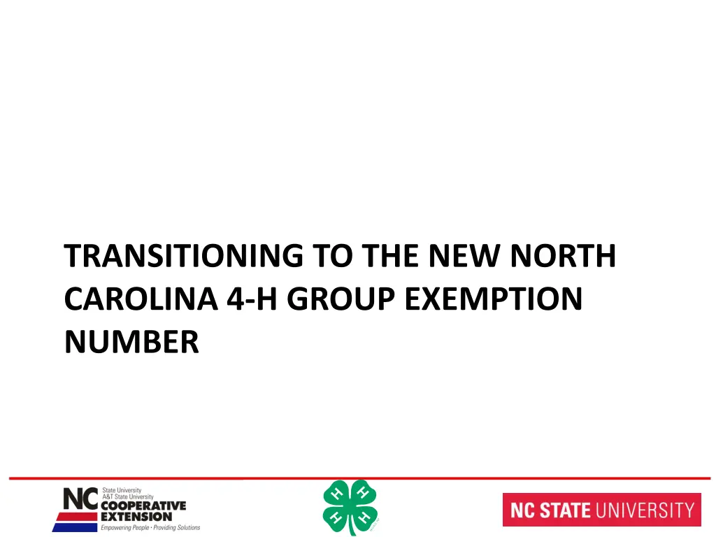 transitioning to the new north carolina 4 h group