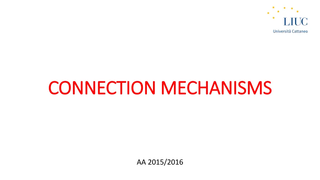 connection mechanisms connection mechanisms