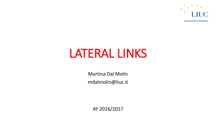 lateral links lateral links