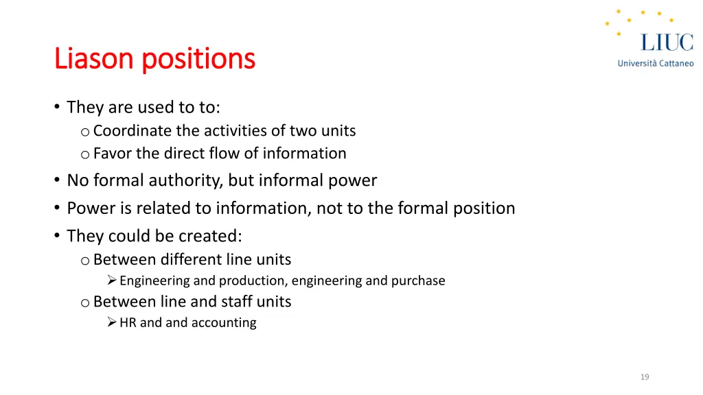 liason liason positions positions