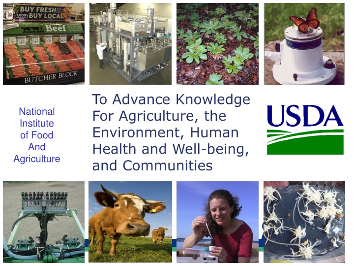 to advance knowledge for agriculture