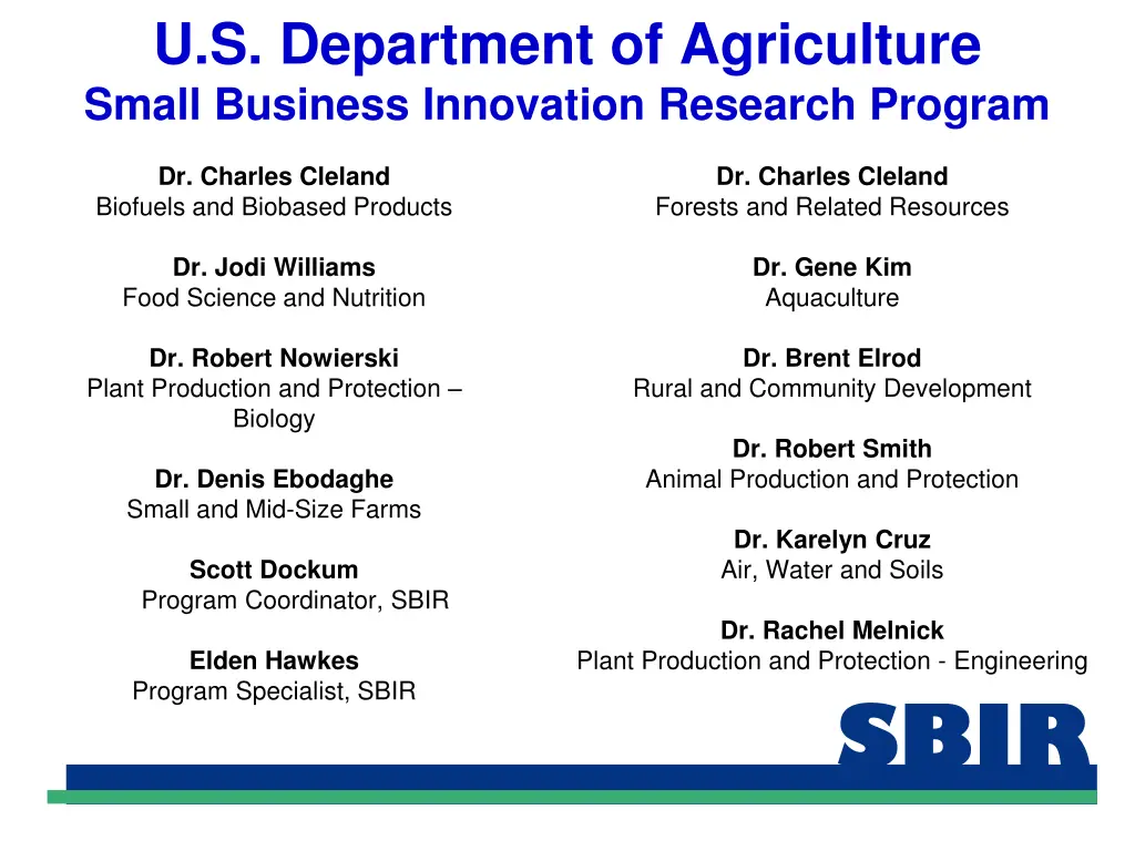 u s department of agriculture small business