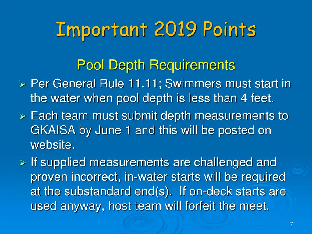 important 2019 points 2