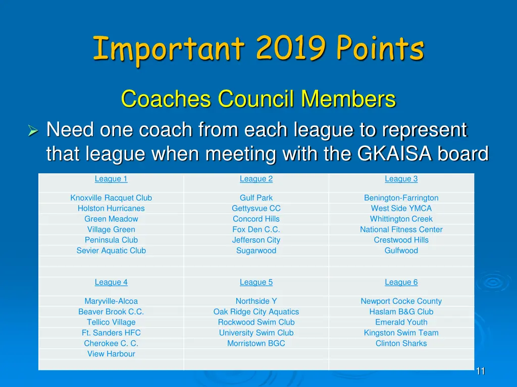 important 2019 points 6