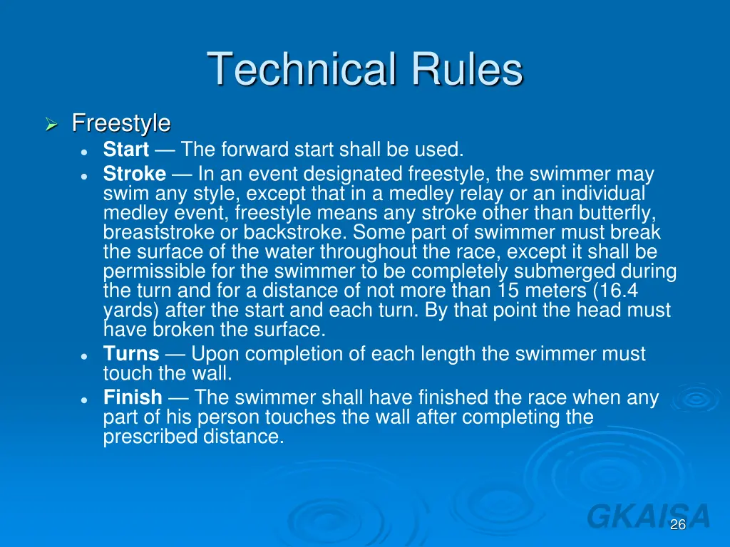 technical rules 5