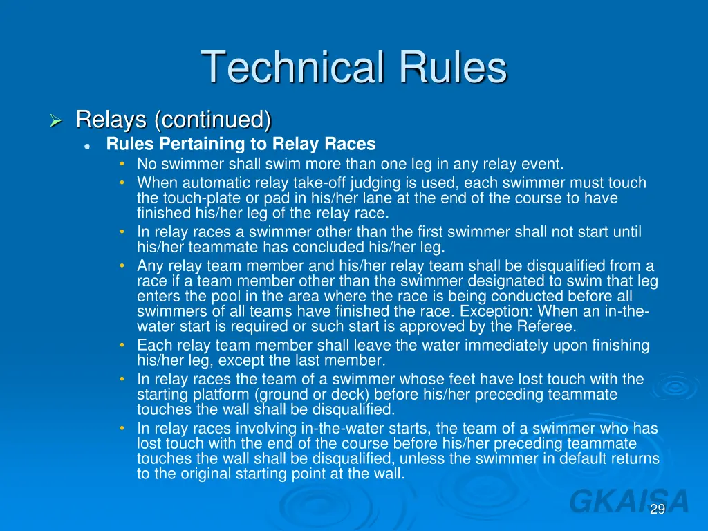 technical rules 8