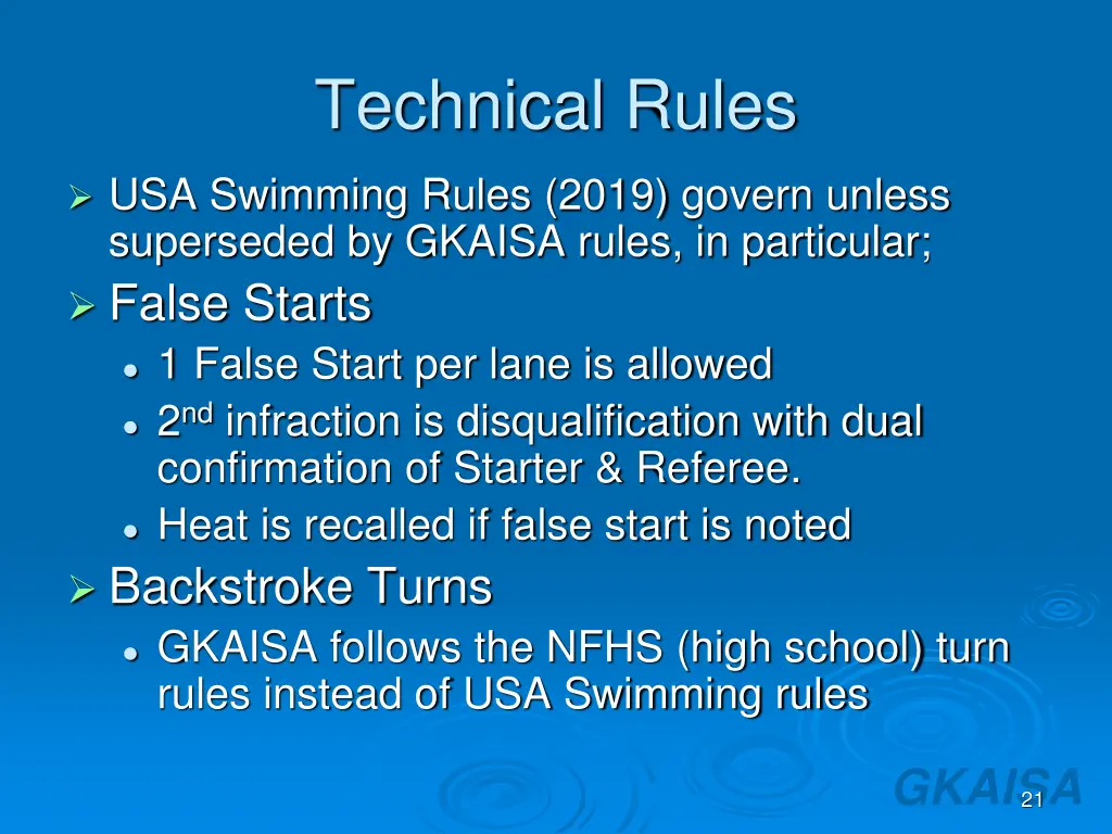 technical rules