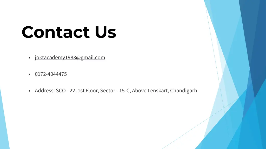 contact us