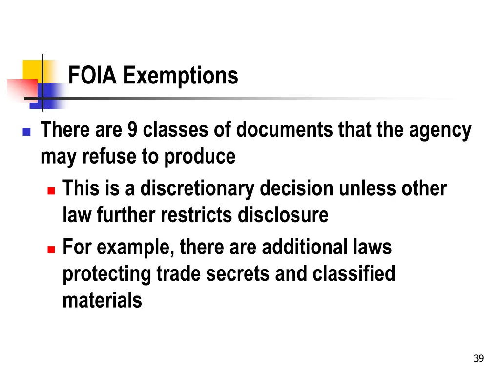 foia exemptions