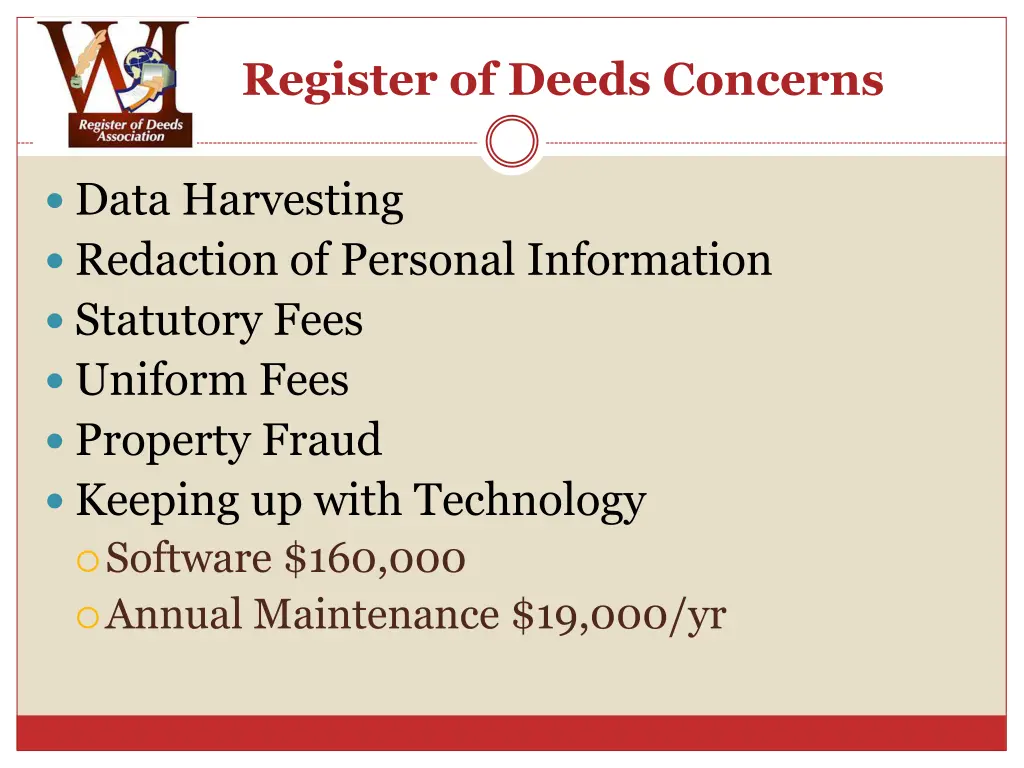 register of deeds concerns