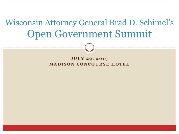 wisconsin attorney general brad d schimel s open