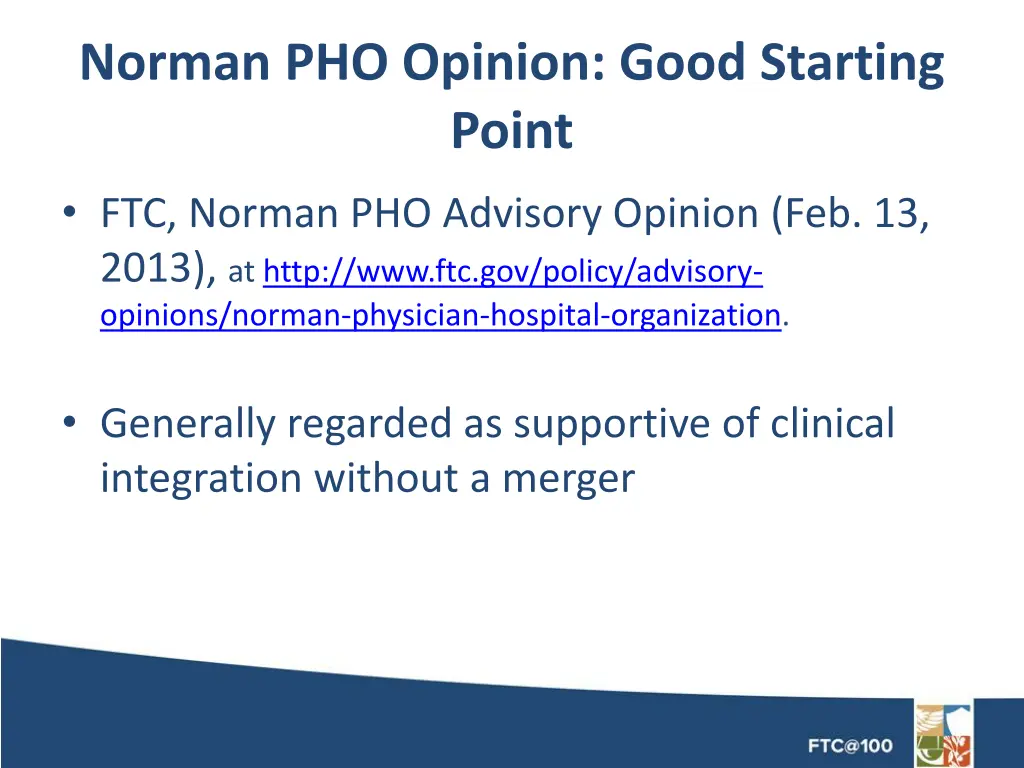 norman pho opinion good starting point