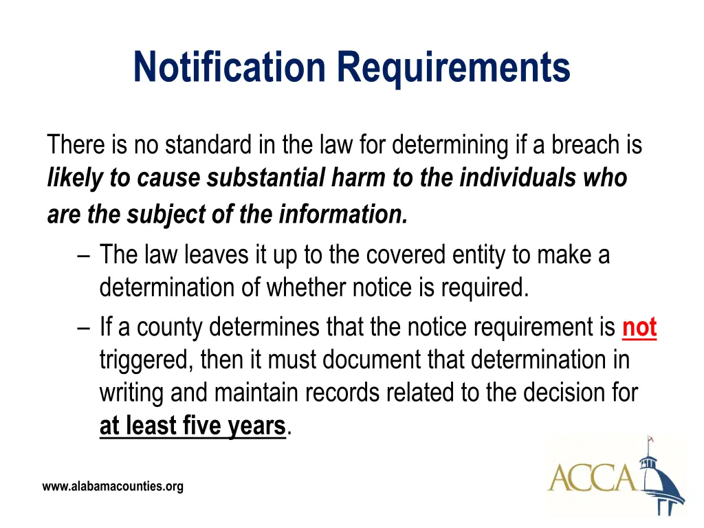 notification requirements 1