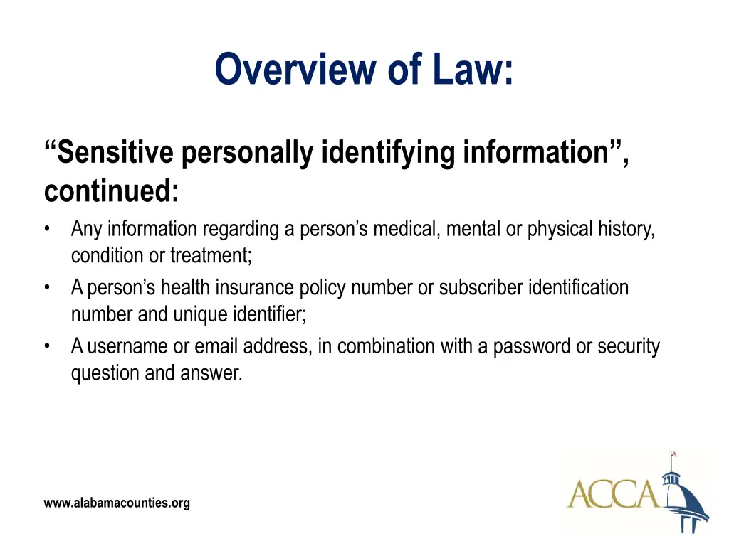 overview of law 5