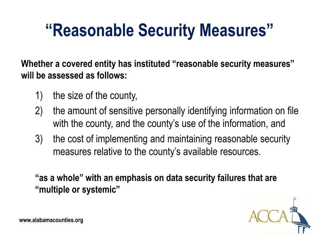 reasonable security measures 3