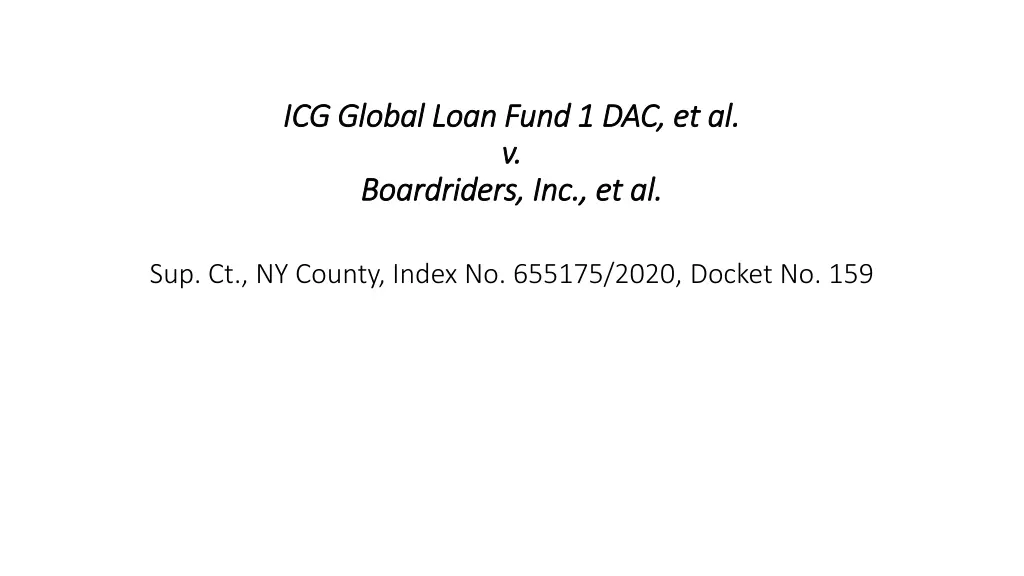 icg global loan fund 1 dac et al icg global loan