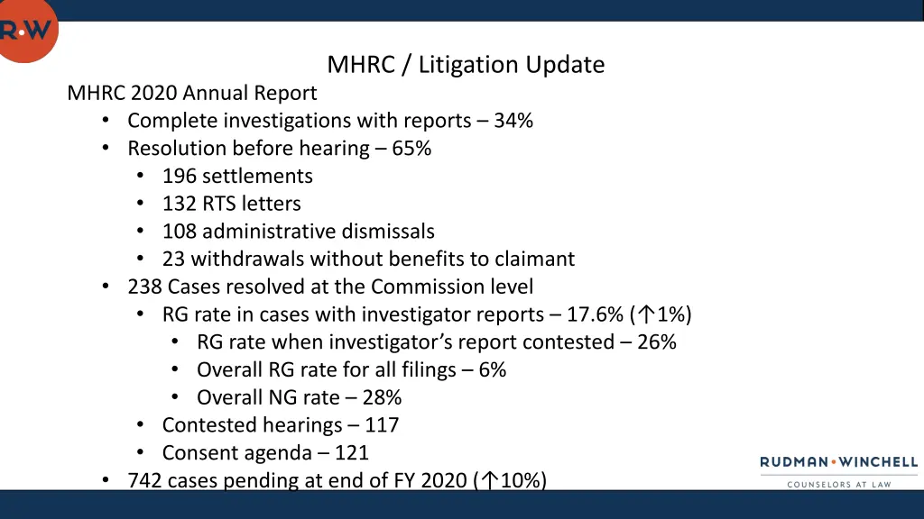 mhrc litigation update 1