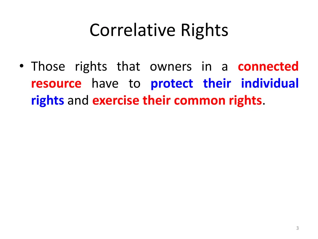 correlative rights 1