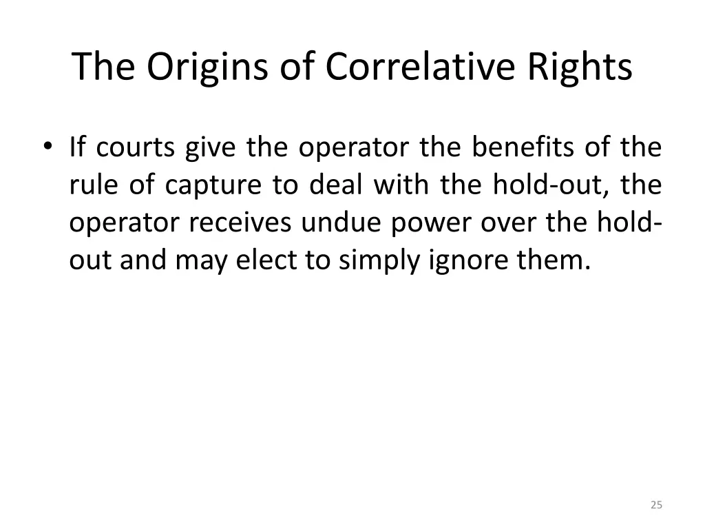 the origins of correlative rights 19