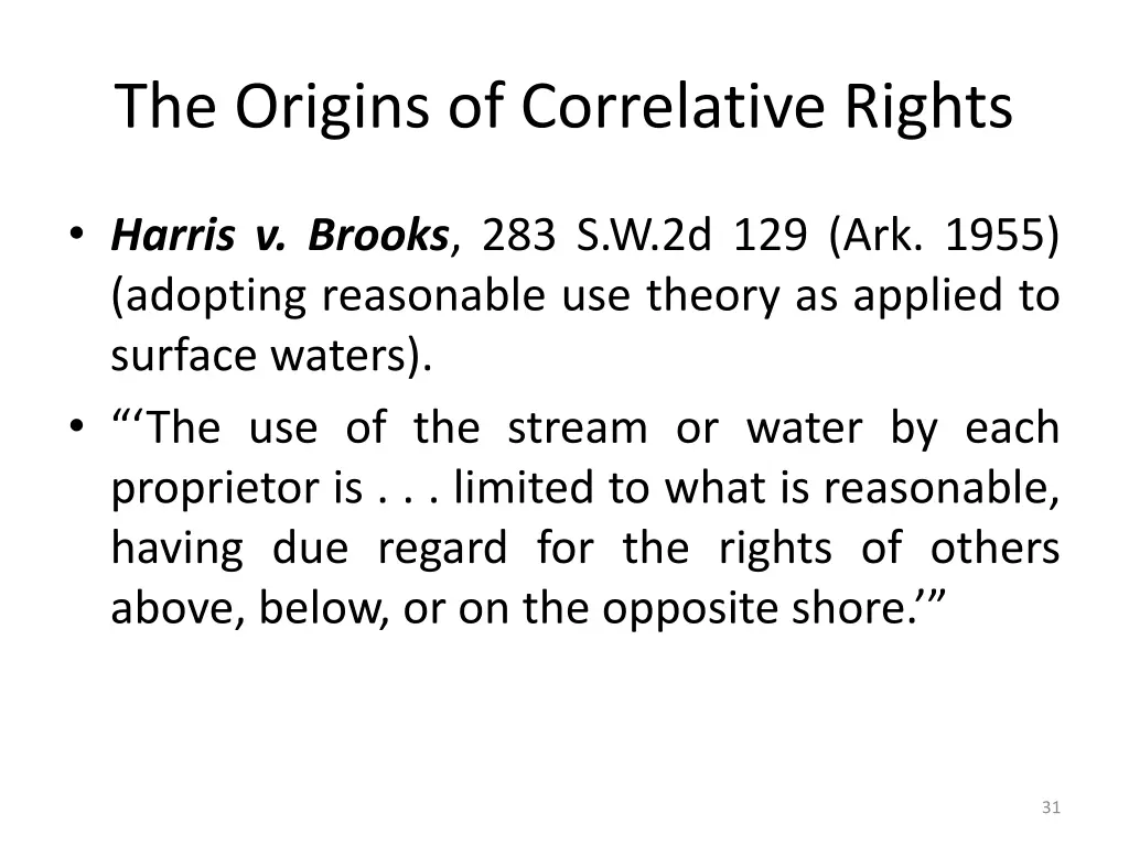 the origins of correlative rights 25