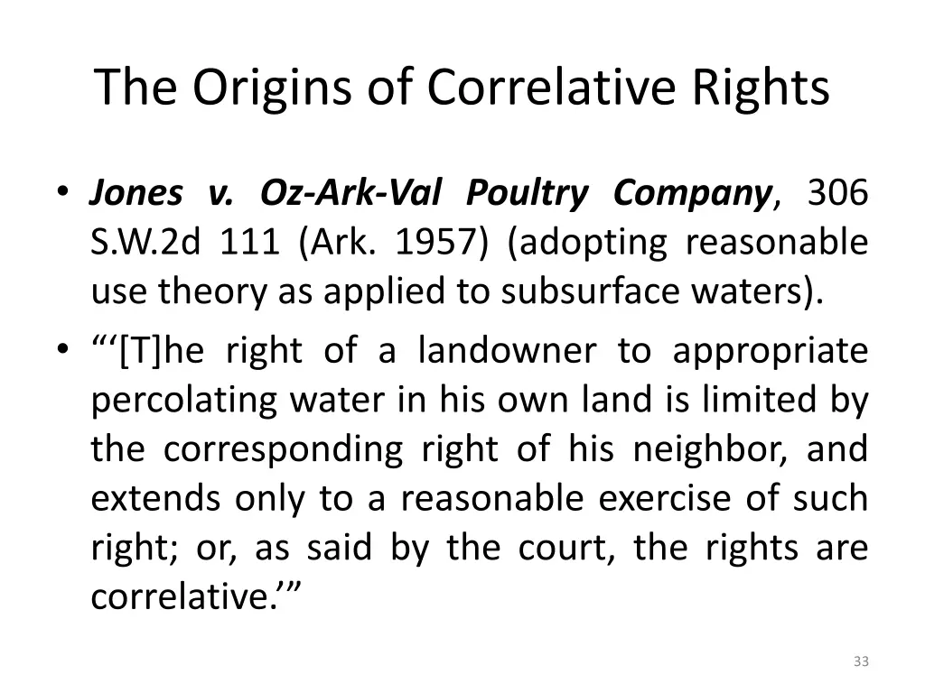 the origins of correlative rights 27