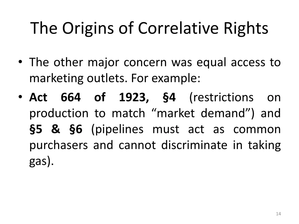 the origins of correlative rights 8