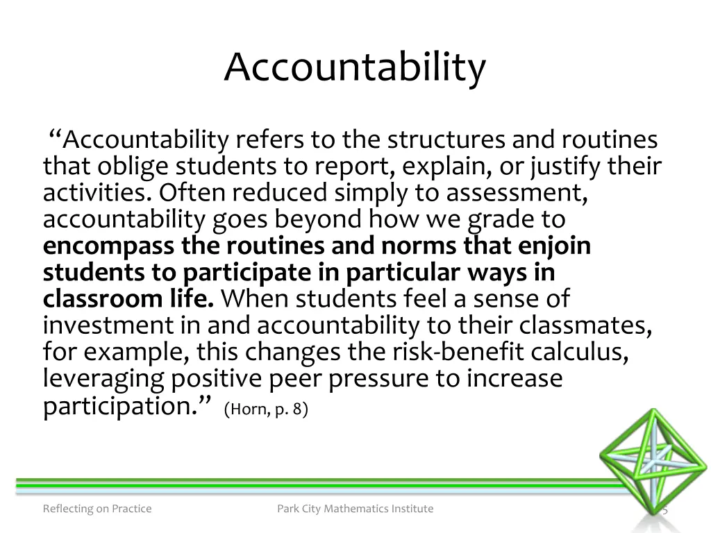 accountability