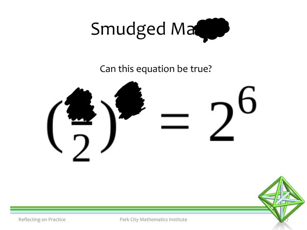 smudged math