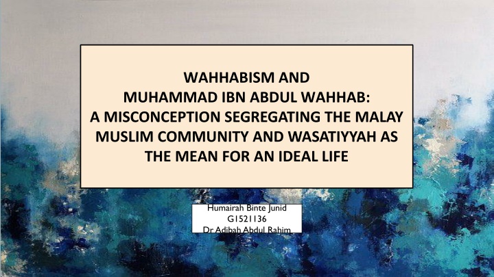 wahhabism and muhammad ibn abdul wahhab