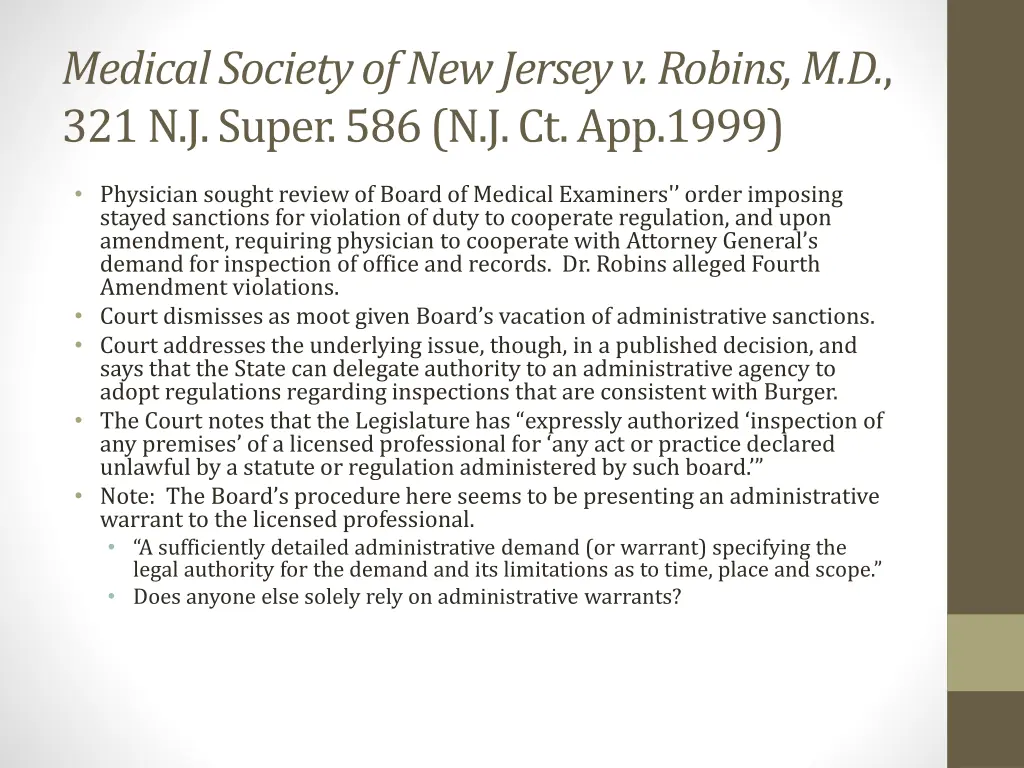 medical society of new jersey v robins