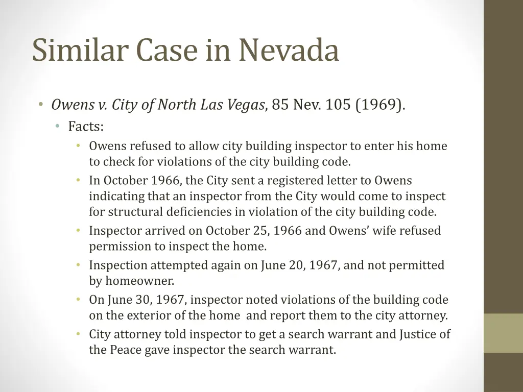 similar case in nevada